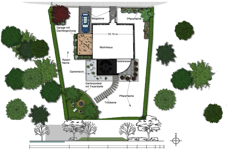 Gartenplanung-Design